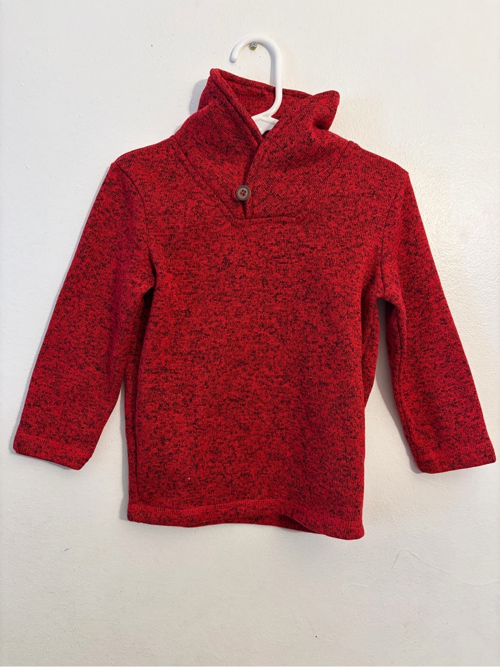 jumping beans Red Shawl Collar Pullover Sweater
